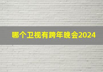 哪个卫视有跨年晚会2024