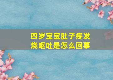 四岁宝宝肚子疼发烧呕吐是怎么回事