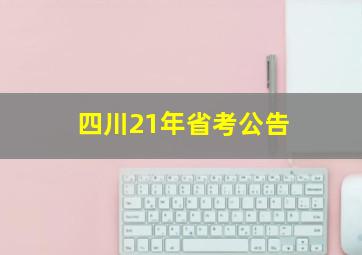 四川21年省考公告