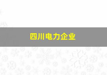 四川电力企业