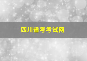 四川省考考试网