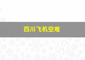 四川飞机空难