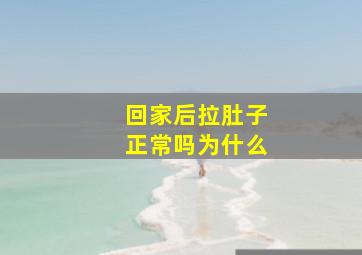 回家后拉肚子正常吗为什么