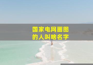 国家电网画图的人叫啥名字