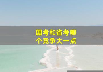 国考和省考哪个竞争大一点