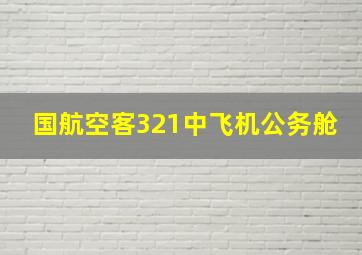 国航空客321中飞机公务舱