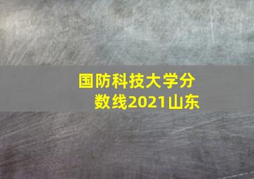 国防科技大学分数线2021山东