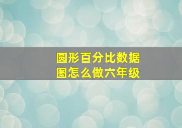 圆形百分比数据图怎么做六年级