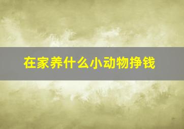 在家养什么小动物挣钱