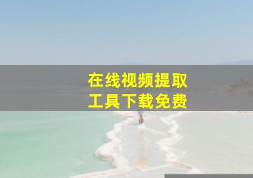 在线视频提取工具下载免费