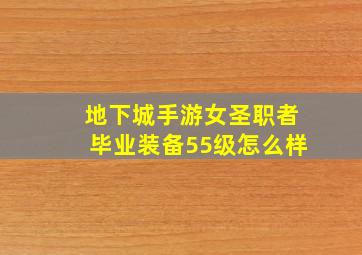 地下城手游女圣职者毕业装备55级怎么样