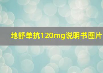 地舒单抗120mg说明书图片