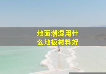 地面潮湿用什么地板材料好