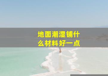 地面潮湿铺什么材料好一点