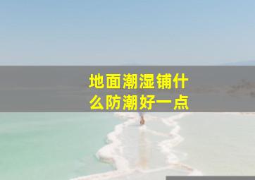 地面潮湿铺什么防潮好一点