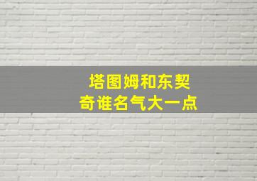 塔图姆和东契奇谁名气大一点