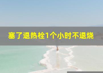 塞了退热栓1个小时不退烧