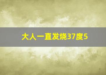 大人一直发烧37度5