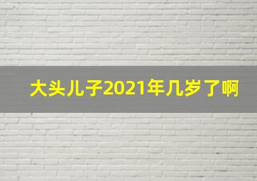 大头儿子2021年几岁了啊