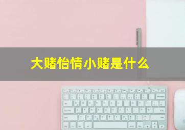 大赌怡情小赌是什么