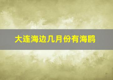 大连海边几月份有海鸥