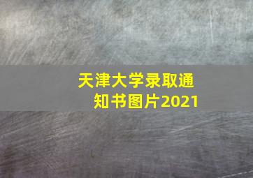 天津大学录取通知书图片2021