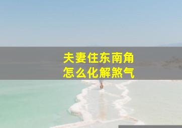 夫妻住东南角怎么化解煞气