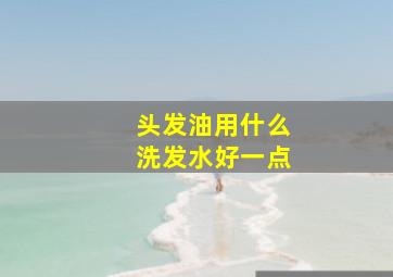 头发油用什么洗发水好一点