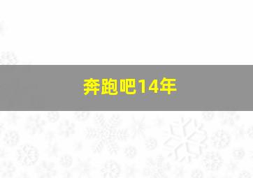 奔跑吧14年