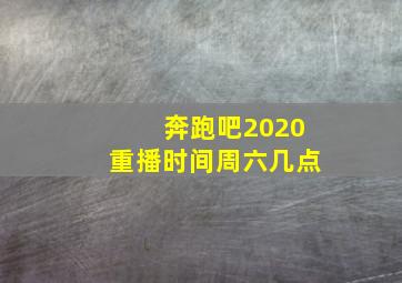 奔跑吧2020重播时间周六几点