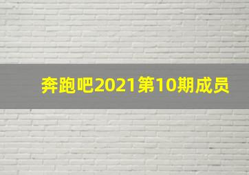 奔跑吧2021第10期成员