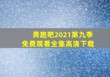 奔跑吧2021第九季免费观看全集高清下载