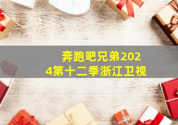 奔跑吧兄弟2024第十二季浙江卫视