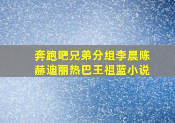 奔跑吧兄弟分组李晨陈赫迪丽热巴王祖蓝小说