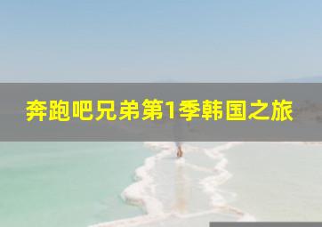 奔跑吧兄弟第1季韩国之旅