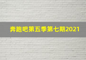 奔跑吧第五季第七期2021