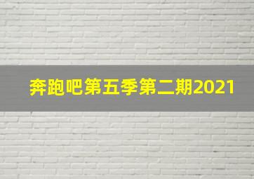 奔跑吧第五季第二期2021