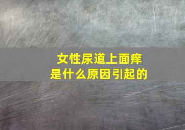 女性尿道上面痒是什么原因引起的