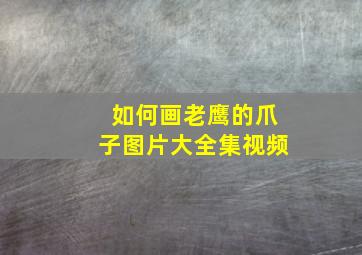 如何画老鹰的爪子图片大全集视频