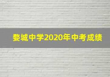 婺城中学2020年中考成绩