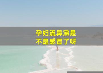 孕妇流鼻涕是不是感冒了呀