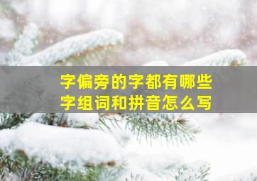 字偏旁的字都有哪些字组词和拼音怎么写