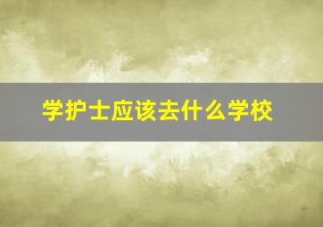 学护士应该去什么学校