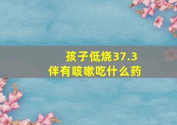 孩子低烧37.3伴有咳嗽吃什么药