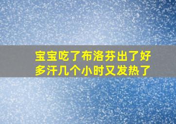 宝宝吃了布洛芬出了好多汗几个小时又发热了