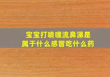 宝宝打喷嚏流鼻涕是属于什么感冒吃什么药