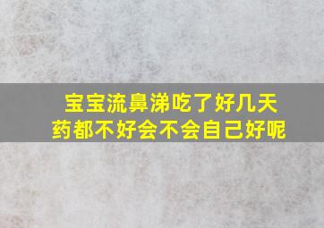 宝宝流鼻涕吃了好几天药都不好会不会自己好呢