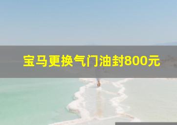 宝马更换气门油封800元