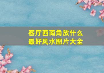 客厅西南角放什么最好风水图片大全