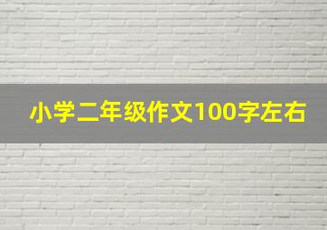 小学二年级作文100字左右